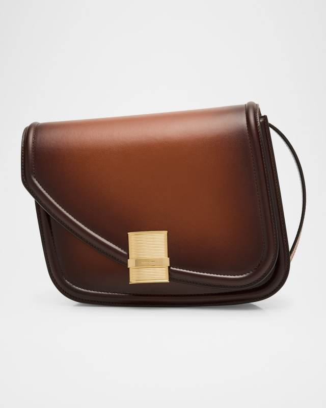 Fiamma Medium Leather Crossbody Bag